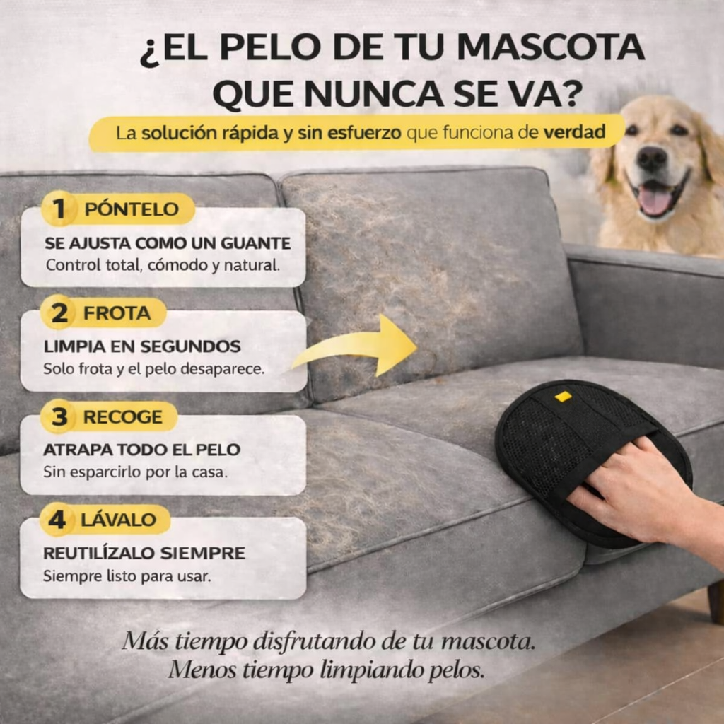 Manopla Quita Pelos Mascota-STOPPELUSAS