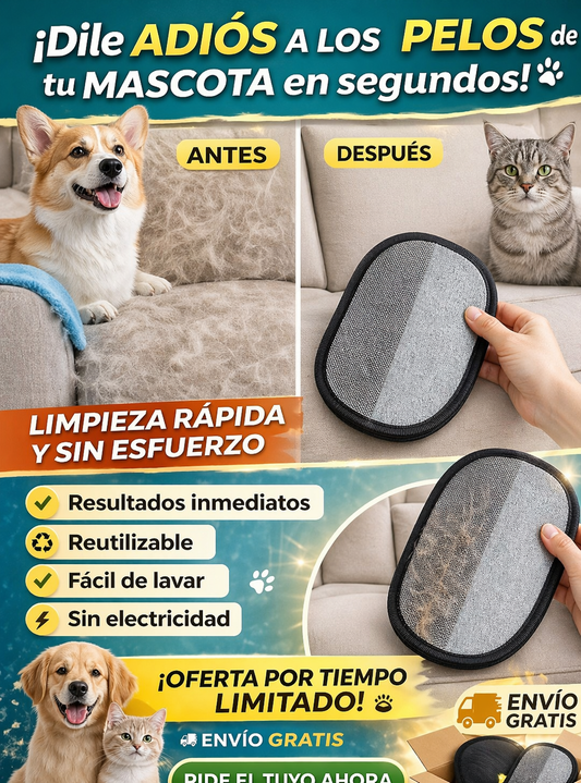 Manopla Quita Pelos Mascota-STOPPELUSAS
